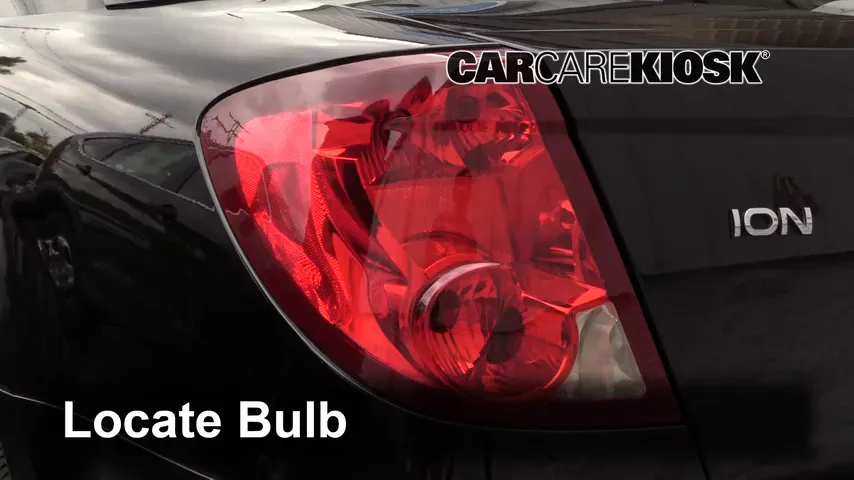 Tail Light Replacement On 2004 Saturn Ion Red Line 20l 4 Cyl Supercharged 